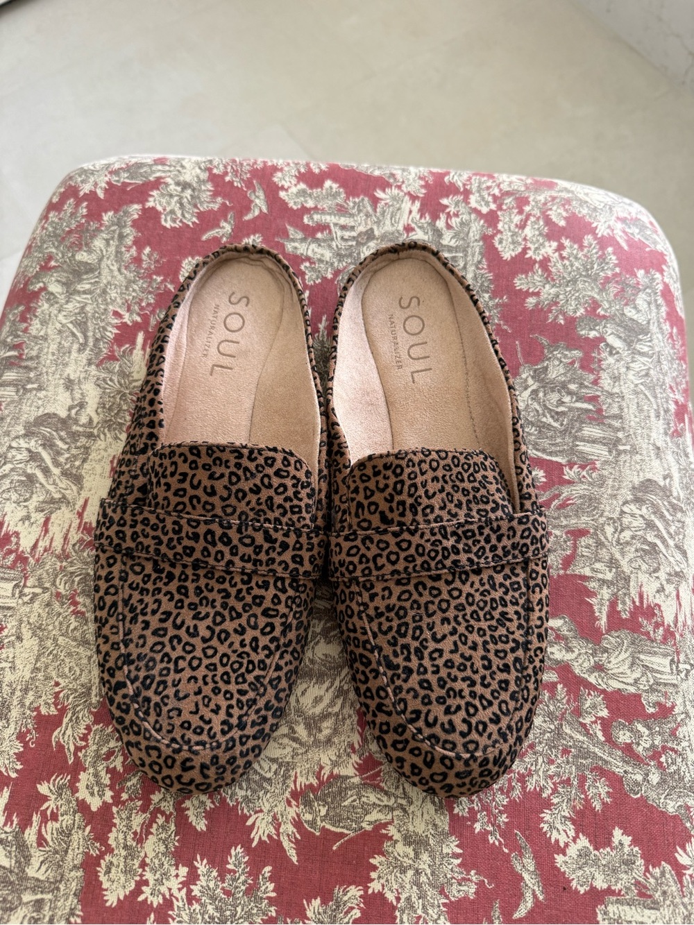 Naturalizer Leopard-Print Brown Mules